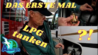 LPG Tanken für Norwegen  Das erste Mal  Festgastankflaschen  Eura Mobil Activa One 690 HB [upl. by Annaert58]