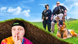 Hiding UNDERGROUND From POLICE HIDE amp SEEK Challenge [upl. by Sheila]