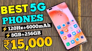 Top 5 Powerful 5G Phone Under 15000 in 2023  8GB256GB  108MP Camera  Best Phone Under 15000 [upl. by Oeramed]