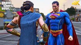 GTA 5  Superman Brainiac VS Wonder Woman  Epic Death Battle [upl. by Elsbeth]