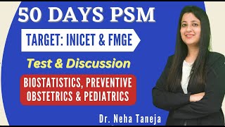 5o Day PSM Biostatistics Preventive Obstetrics amp Paediatrics neetpg fmge upsc [upl. by Mellie261]