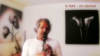 GSAX on Clarinet  solo freestyle improvisation [upl. by Waite]