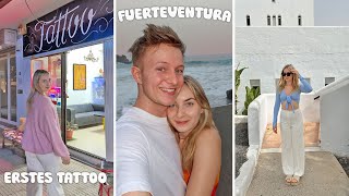 Couple Urlaub auf FUERTEVENTURA🏝️ amp SPONTAN erstes TATTOO stechen [upl. by Nika]