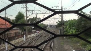 KRL JABOTABEK 元JR東日本203系 Bogor線前面展望（Manggarai→Depok） [upl. by Mahau804]