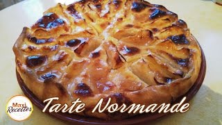 Recette Tarte Normande aux Pommes [upl. by Petrina]