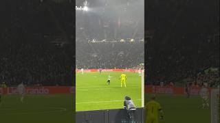 Celtic Park Pitch Invader Hugs Schmeichel celtic celticfc rbleipzig championsleague football [upl. by Zucker175]