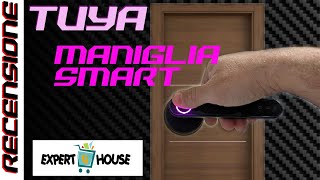 Ottima maniglia smart  RECENSIONE Tuya bluetooth con impronta digitale [upl. by Virnelli]