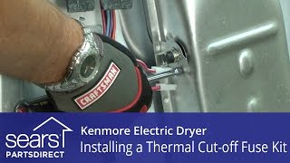 How to Replace a Kenmore Electric Dryer Thermal Cutoff Fuse Kit [upl. by Nylessej996]