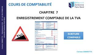 7 Comptabilisation de la déclaration TVA  Cours de comptabilité générale TVA [upl. by Llarret]