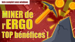 Comment miner ERGO avec Windows en 2022 Une crypto TOP rentabilité facile à miner sous windows [upl. by Rafe499]