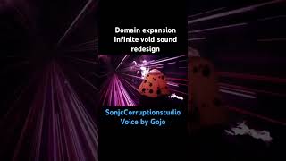 Domain Expansion infinite void sound redesign anime jujutsukaisen gojo sounddesign [upl. by Any454]