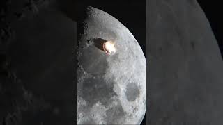 Asteroid Hitting The Moon Asteroid Menabrak Bulan asteroid moon nasa luarangkasa viral [upl. by Lemkul]