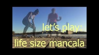 Lets Play  Life Size Mancala How to play Mancala FreeFun [upl. by Enoryt187]