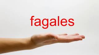 How to Pronounce fagales  American English [upl. by Yemirej515]