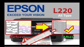 Printer Epson L220 All Type  Cara Head Cleaning Epson Printer Hasil cetak bergaris putus putus [upl. by Hcirdla242]