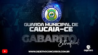 GABARITO EXTRAOFICIAL GCM CAUCAIACE Objetivo Concursos [upl. by Airakaz]