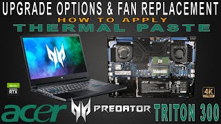 ACER Predator TRITON 300  11th Gen i7 11800H amp RTX 3080  UPGRADE OPTIONS  DISASSEMBLY [upl. by Otha]