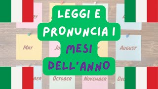 IMPARA I MESI DELLANNO learnitalian italianquiz easyitalian italianlanguage [upl. by Navetse]