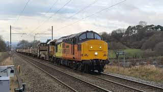 Class 37s 37254 amp 37607 6C37 on the Lickey Incline 4224 [upl. by Gnal725]