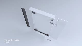 Accuride 1432 Pivot Sliding Door Runners – Installation Guide – Available from Häfele UK [upl. by Eachern531]