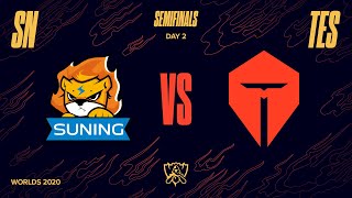 SN vs TES  Semifinal Game 1  World Championship  Suning vs Top Esports 2020 [upl. by Genisia]