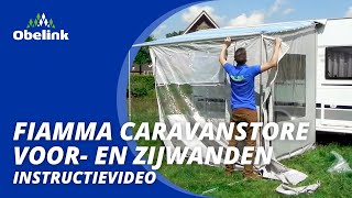 Mobiel voor en zijwanden opzetinstructie Fiamma Caravanstore [upl. by Laddy993]