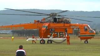 SikorskyErickson Air Crane  Incredible Hulk  Start up amp Take Off [upl. by Auof61]