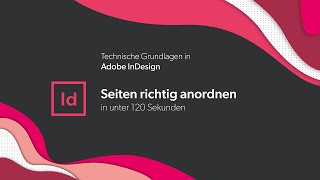 Grundlagen InDesign Seiten richtig anordnen  In 120 Sekunden erklärt [upl. by Rossie449]