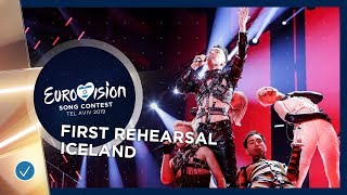 Iceland 🇮🇸  Hatari  Hatrið mun sigra  First Rehearsal  Eurovision 2019 [upl. by Atoked]