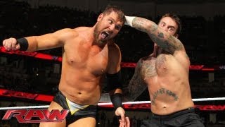 CM Punk vs Curtis Axel Raw August 19 2013 [upl. by Spiros]