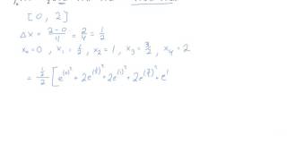 Trapezoidal Rule Approximation Example [upl. by Rosenkrantz]