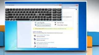 How to use the Onscreen virtual Keyboard in Windows® 7 [upl. by Ecnaled]