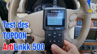 Test des OBD2 Scanner  Topdon Artilink 500  30 Rabattcode für euch [upl. by Qifahs]