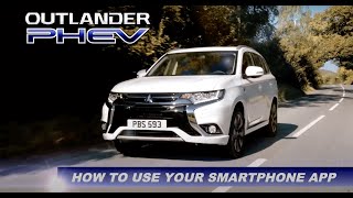 How to use MITSUBISHI Remote Control APP on OUTLANDER PHEV [upl. by Maritsa]