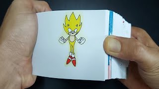 Flipbook Super Sonic  Sonic the Hedgehog 2 [upl. by Oigres73]