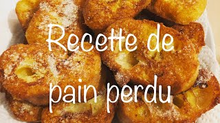 Recette rapide et facile  Pain perdu [upl. by Bonney]