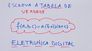 Exercicio 3a Escreva a tabela de verdade Matriz [upl. by Diraj]