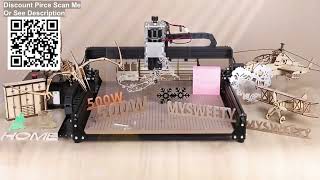 TopDirect 4540 CNC 500w Spindle Metal Milling Machine 40W Laser Engraving Machine Review Aliexpress [upl. by Irneh558]