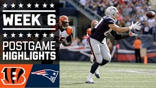 Bengals vs Patriots  NFL Week 6 Game Highlights [upl. by Ezitram]