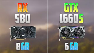 GTX 1660 Super vs RX 580  How Big is the Difference [upl. by Aekerly]