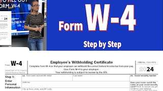 W4 tax form IRS w4 tax form How to fill out w4 tax form  Step by step walkthrough of w4 [upl. by Drofiar996]