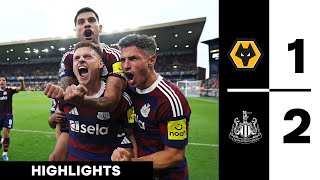 Wolves 1 Newcastle United 2  Premier League Highlights [upl. by Nohj208]