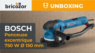 Ponceuse excentrique 750 W diam 150 mm  GET 75150 coffret LBOXX  BOSCH  Unboxing [upl. by Jedthus]