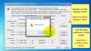 Tutorial Universal Theme Patcher Windows 7 [upl. by Kutzenco]