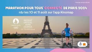 Le Marathon Pour Tous connecté de Paris 2024 sur Kinomap [upl. by Lattonia]