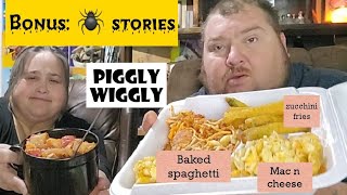 Piggly Wiggly Baked spaghetti meal and BONUS 🕷 stories 🤣 [upl. by Lamiv781]