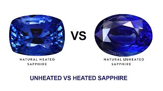 How to check the difference between Unheated vs Heated Sapphire Learn about sapphire [upl. by Gaal687]