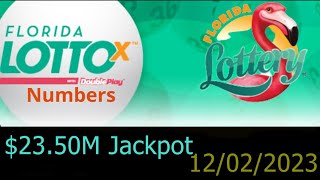 Florida Lotto Winning Numbers 2 December 2023 Today FL Lotto Drawing Result 12022023 [upl. by Norabel366]