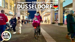 🇩🇪 Düsseldorf is a Nice City in Germany February 2024 Walk in 4K HDR 60fps [upl. by Anividul]