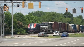 HD Train After Train in Bessemer NS AGS South Railfanning 61324 [upl. by Schick]